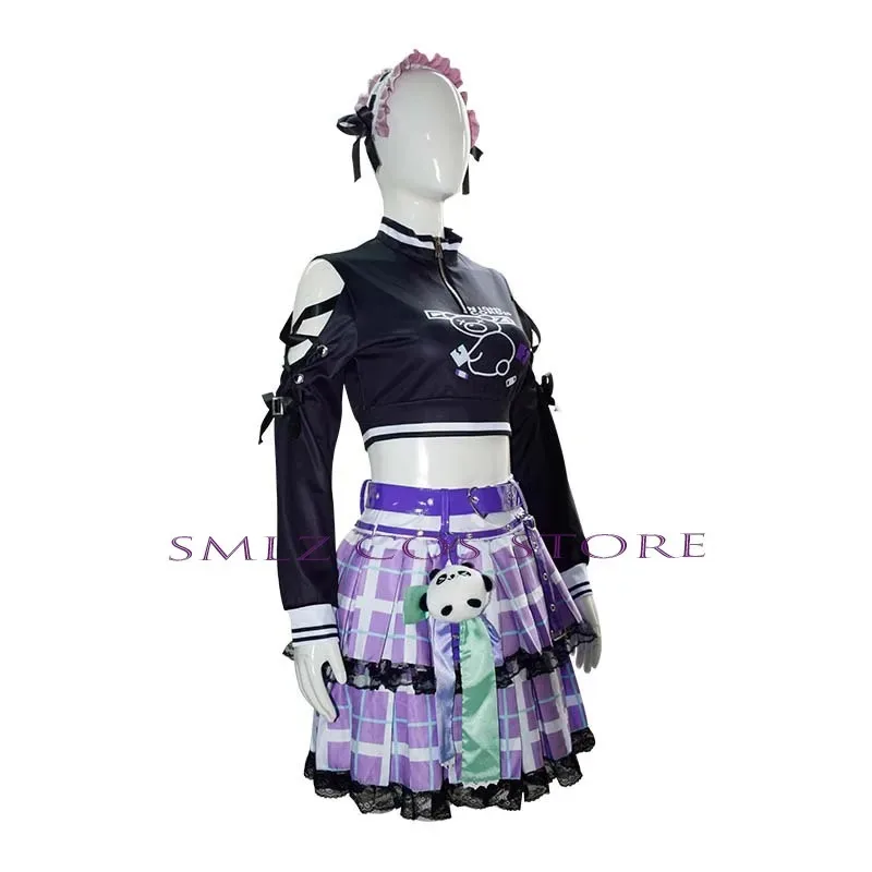 Cosplay Anime Project Sekai Panggung Warna-warni Shinonome Ena Kostum Cosplay Wig Ena Gaun Lolita Pakaian Pesta Halloween untuk Wanita