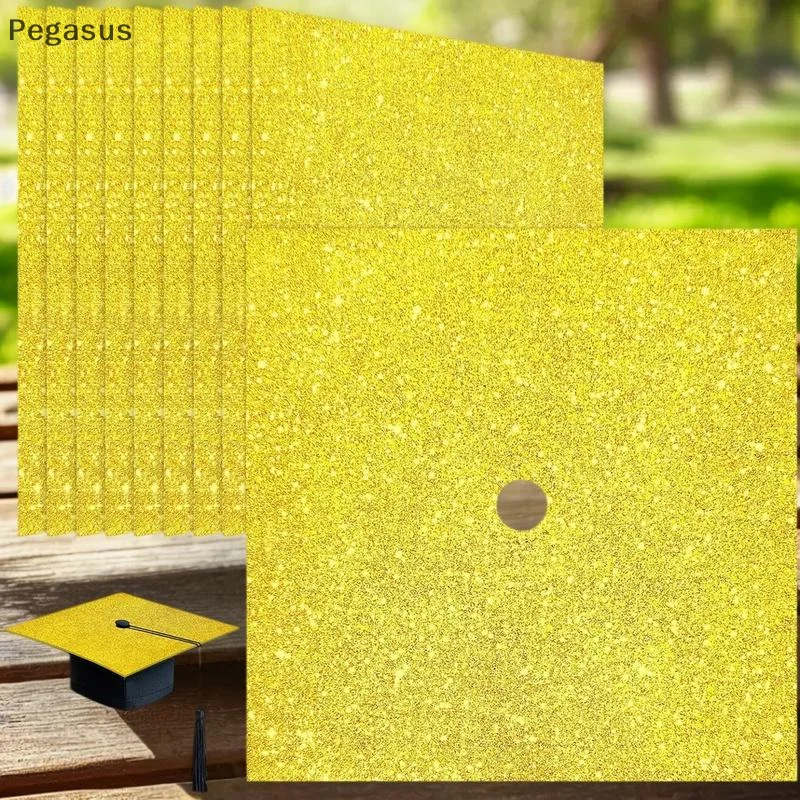 1/5 قطعة قبعة التخرج ذاتية اللصق أعواد تزيين درجة حفل قبعة التخرج توبر إيفا ملصق جامعة حفلة Supp #5