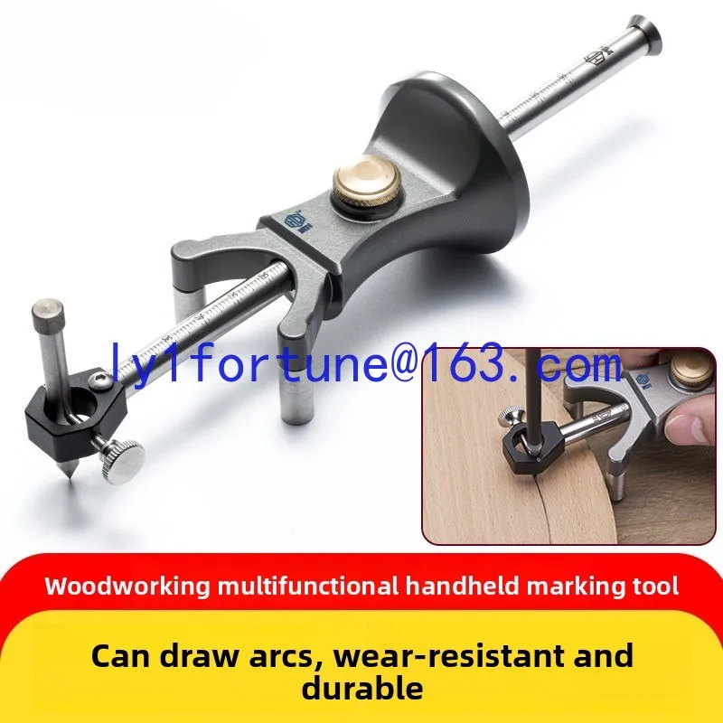 Woodworking DIY Linear Arc Dual-purpose Scriber Parallel Scriber Multifunctional Tool Scribing