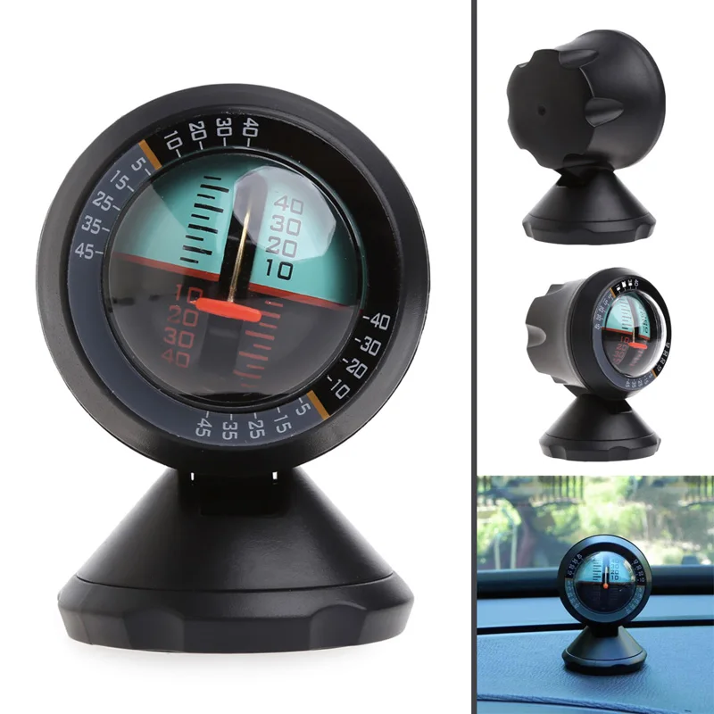 Multifunction Car Inclinometer Slope Outdoor Measure Tool Vehicle Compass  Angel Level Finder Tool For Car Travellers