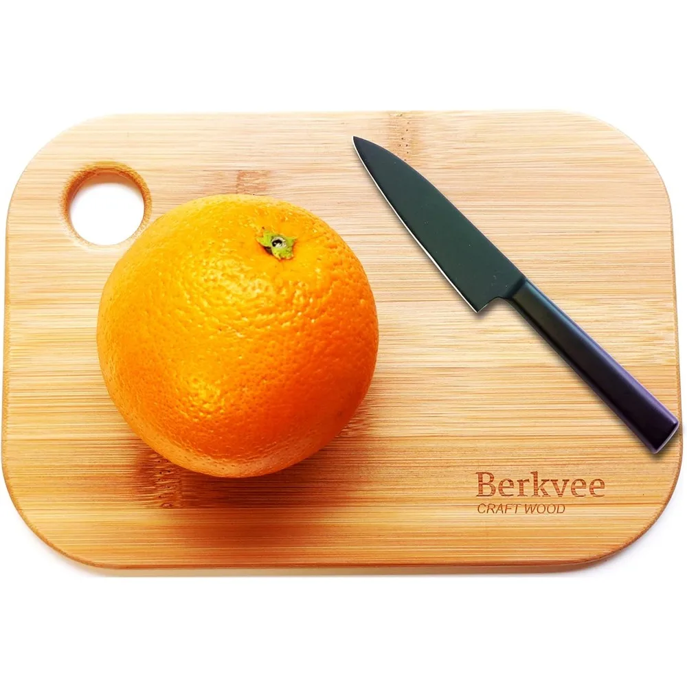 

2 PCs Small Bamboo Wood Cutting Board Set – Mini Lightweight Wooden Cutting Board- Free