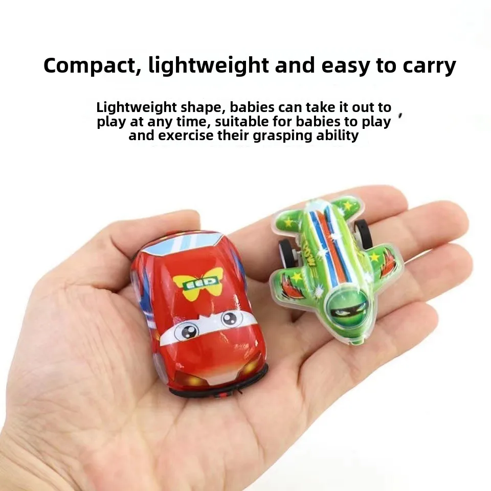 20pcs/lot Cartoon Toys Cute Plastic Pull Back Cars Plane Toy Cars for Child Mini Car Model Funny Kids Toys Kindergarten Toys DDJ image 3