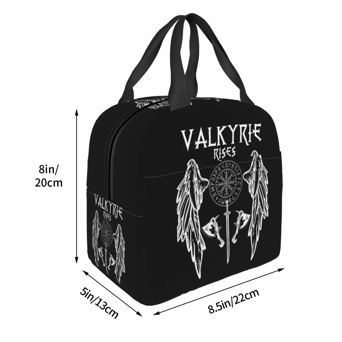 Ladies Valkyrie Valkyrie Viking Valhalla Odin Fighter Gift Insulated Lunch Bag for Women Children Food Boxes Thermal Lunch Box