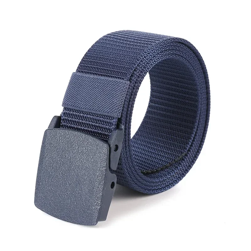 Automatic Buckle Nylon - Men Belt Waist Canvas Belt Outdoor Strap Travel Jeans Belts for Women White Red Black Bule Belts