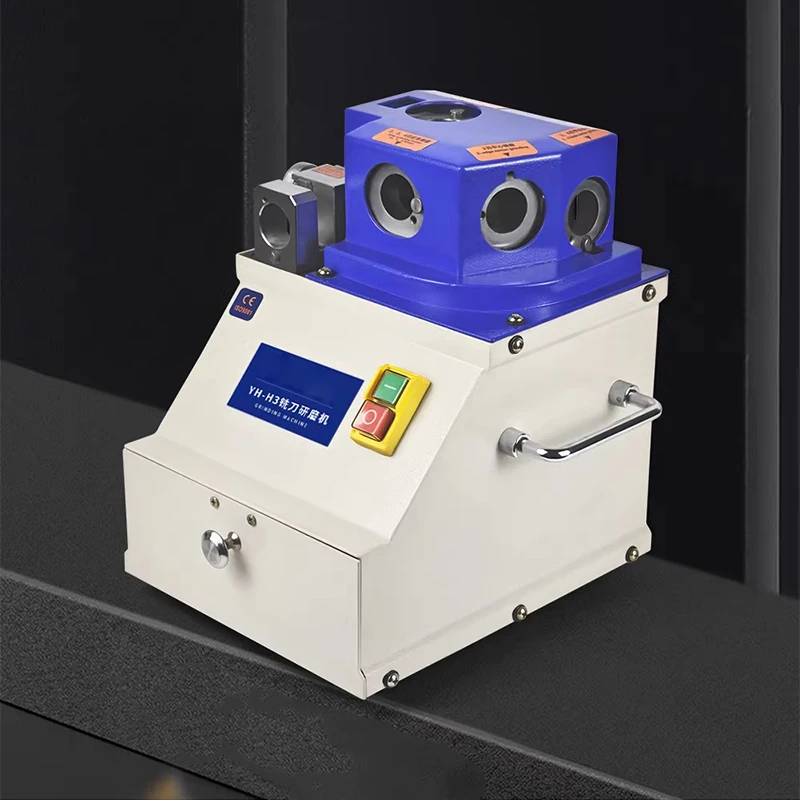 YH-H3 Drill Bit Grinder Drill Bit Grinding and Repair Tool End Mill Face Grinding 2/3/4-Flute End Mill Grinding