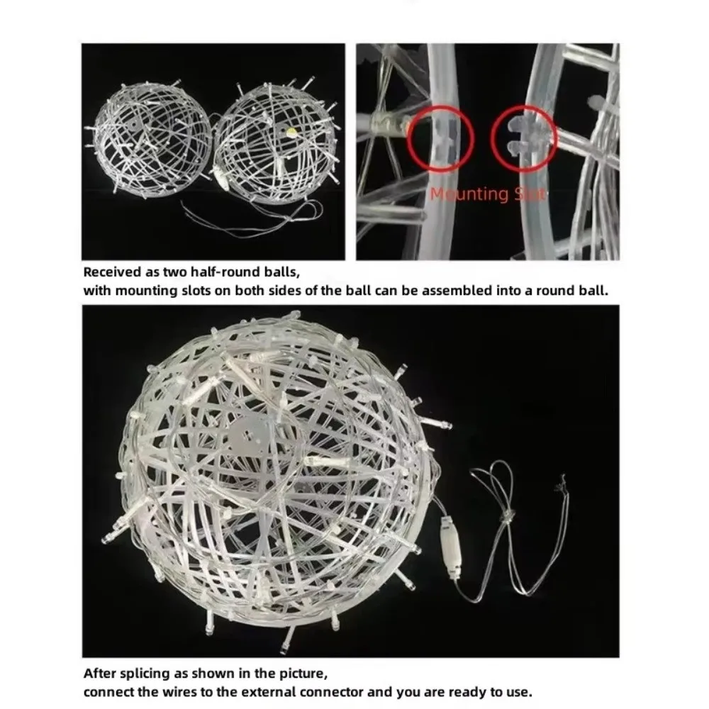 New Year 20/28CM Festoon Rattan Ball Light LED 220V Christmas Tree Light String Rattan Ball Garden Decor Hanging Lamp Garden