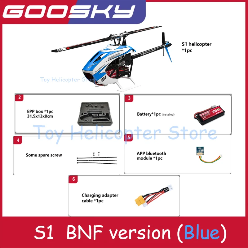 Goosky S1 Rc Hubschrauber 6ch Drone professionelle Flugzeug BNF 3d Stunt Doppel Bürstenlosen Motor Direktantrieb Flybarless Erwachsene Spielzeug Geschenk