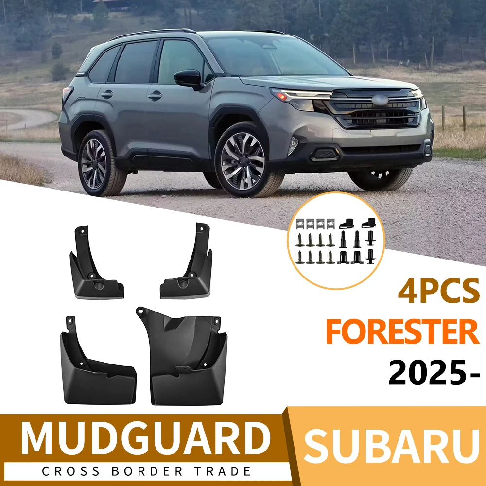 Mudflaps Mudguards Fit for Subaru Forester 2025 Mudguards Tire Fenders Mud Flaps Wheel Guards Accessories Front Rear Wheels