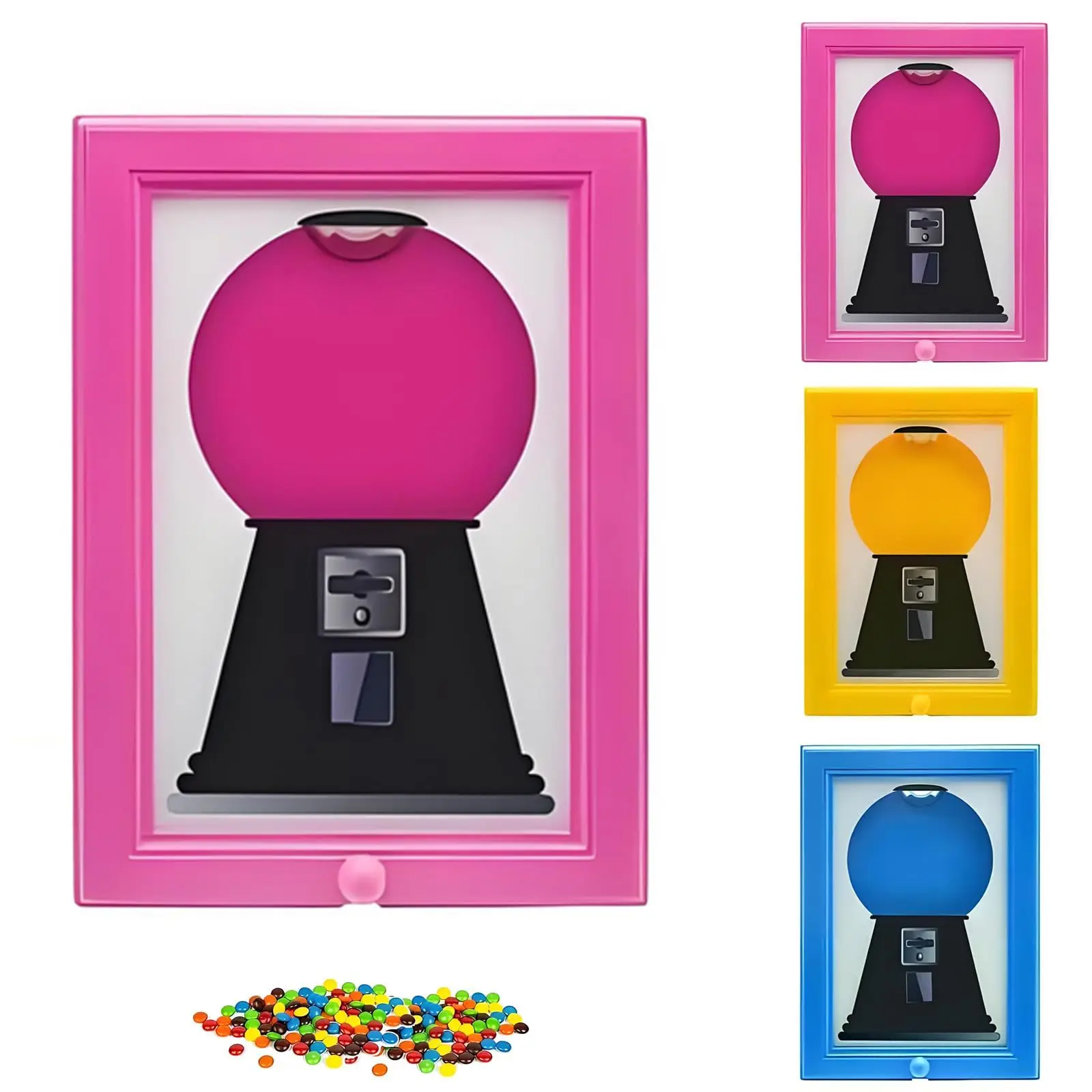 Dispensador de sirope, tarro de azúcar y frijoles, decoración del hogar, marco de fotos, estilo Vintage, colgante, práctico distribución rápida, exhibición de dulces duradera