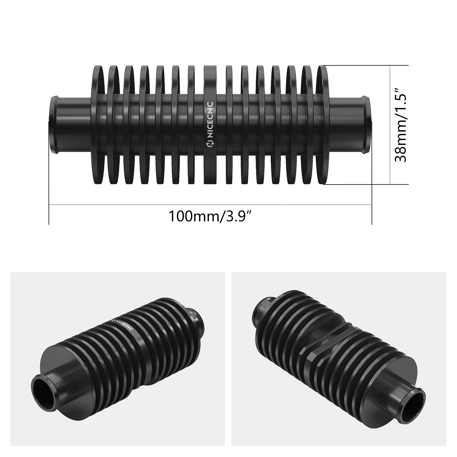 NICECNC For KTM 2024 EXC 300 EXC 250 XCW 300 Radiator In Line Water Cooler SX XC 250 300 XC 300 2023-2024 For Husqvarna TE 300