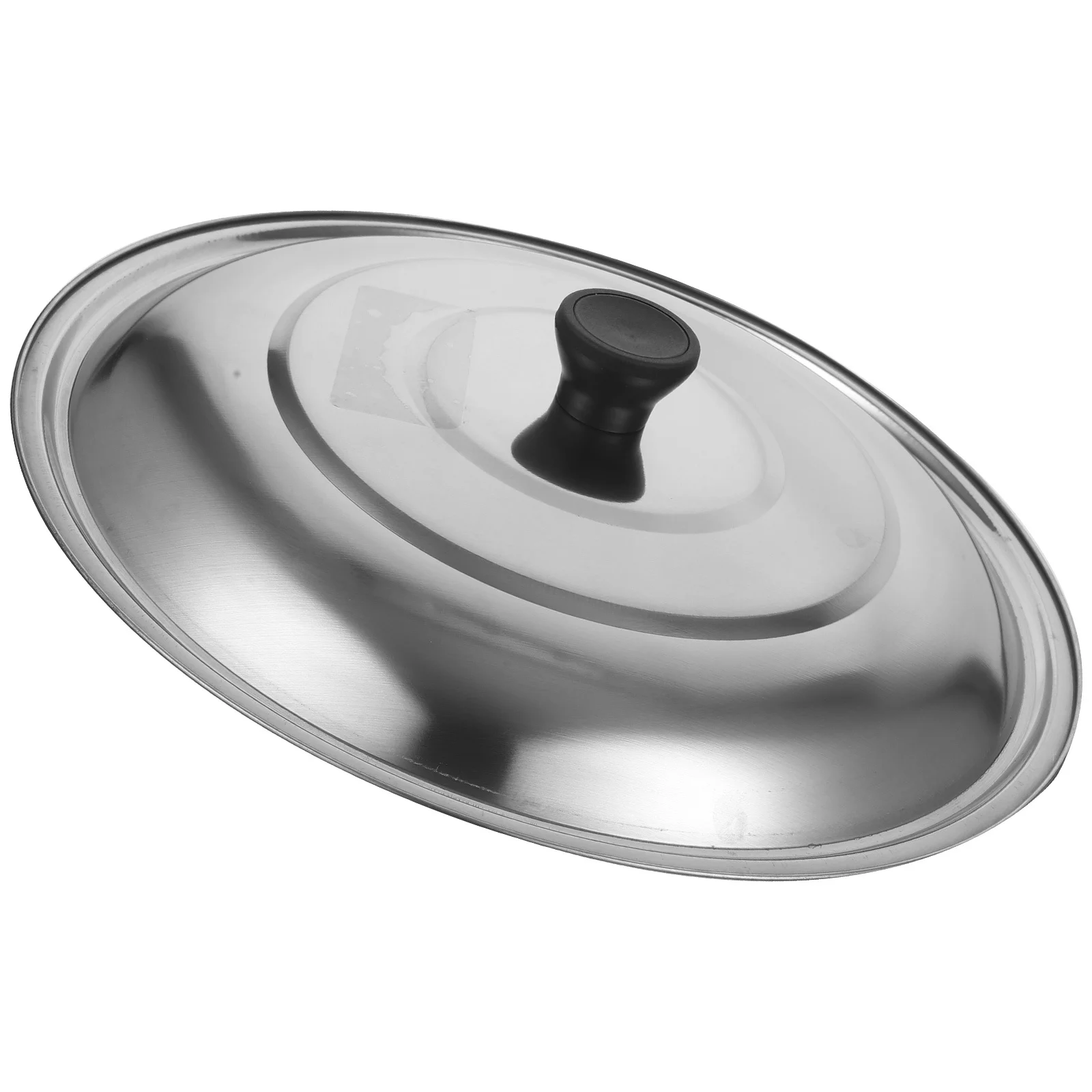 الفولاذ المقاوم للصدأ غطاء وعاء مستدير 24 سنتيمتر العالمي للأواني المقالي حساء تجهيزات المطابخ استبدال غطاء المطبخ المنزلية مكافحة تحرق