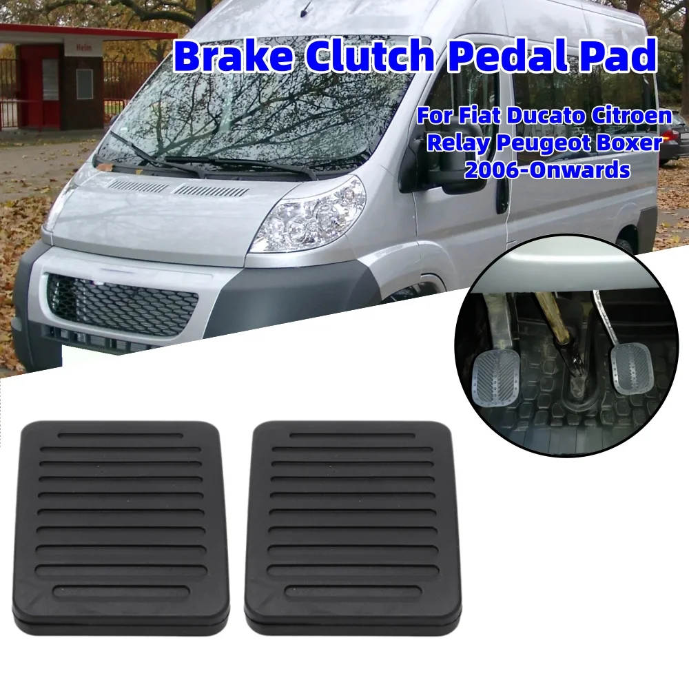 2 Piezas de Almohadillas de Silicona para Pedal de Freno y Embrague para Fiat Ducato, Citroën Relay, Peugeot Boxer 71747697, Repuestos para Pedal de Freno