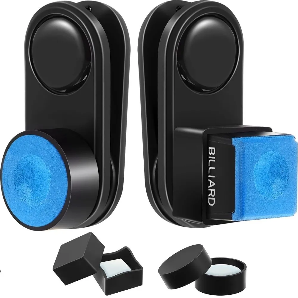

Magnetic Billiard Chalk Holder Leak-Proof with Clip Billiard Cue Chalk Case Silent Pool Cue Chalk Pouch Billiards Accessories