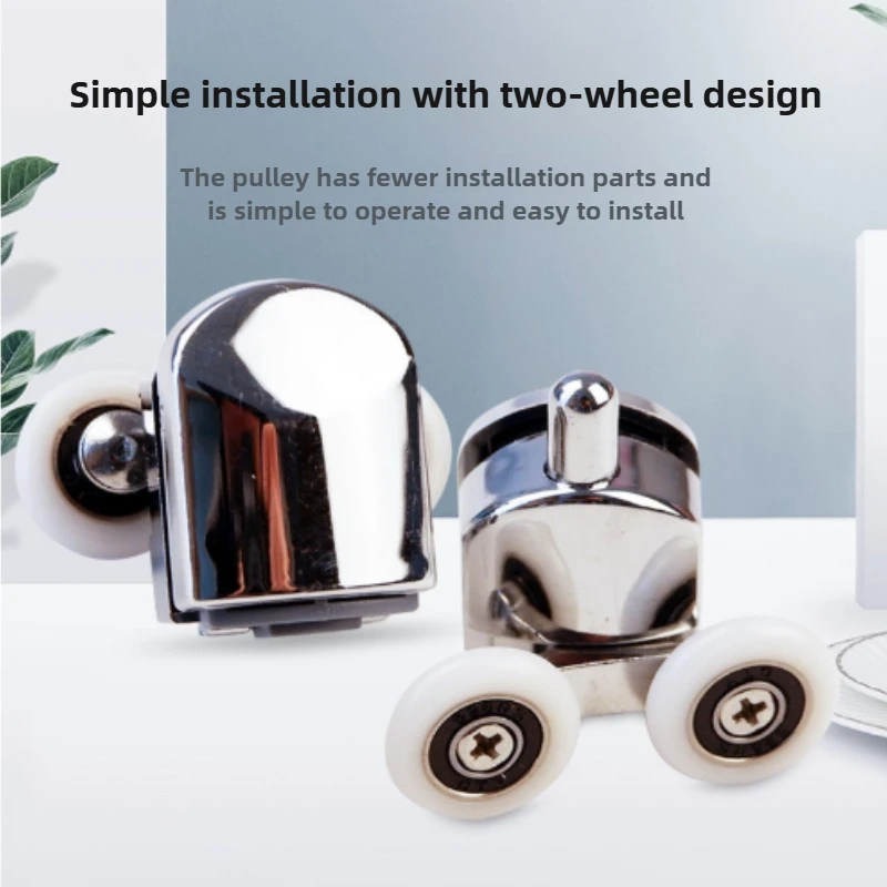 

8pcs Zinc Alloy Bearing Wheel Runners 23 25 27mm for Sliding Shower Door Glass 12-14mm sliding door wheels rollers