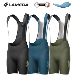 LAMEDA Men's Cycling Bib Shorts Professional Cycling Bibs 6 Hours Pads High Waist Bicycle Shorts Breathable Road Bike Clothing