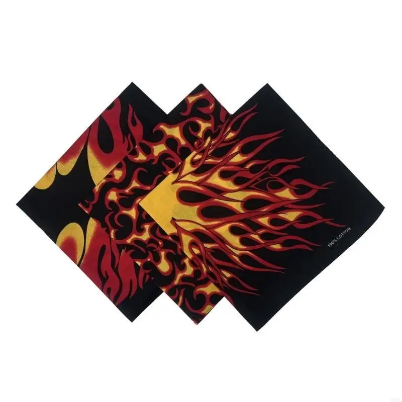 

39BC 3Pcs Square Scarf Multifunctional Headscarves for Men and Women Soft Scarves