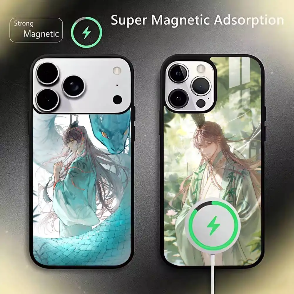 

Ashes of the Kingdom Yuan Ji Phone Case For IPhone17 16 15 14 13 12 11 Pro Max 16/15/14Plus Wireless Charger Cover Funda