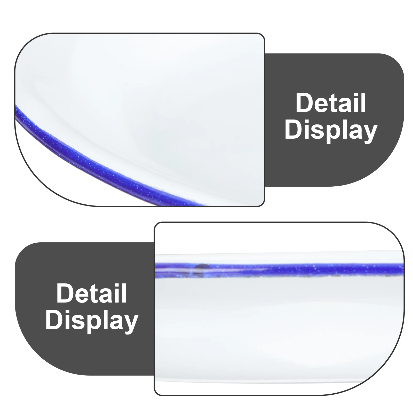 

4 Pcs Enamel Dish Set Vintage Plate Dishware Platters Enamelware Fruit Dishes Plates Enameled