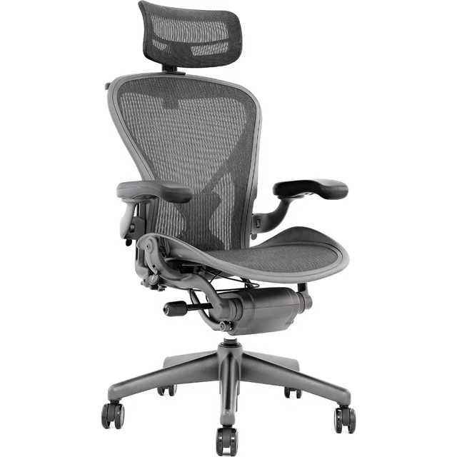 Aeron Chair by Highly Adjustable Graphite Frame with PostureFit Carbon Classic Medium AliExpress 1503