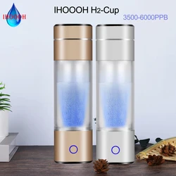 Ihooh H2-Cup Generator bogaty w wodór SPE/PEM jonizator do elektrolizy Anti-Aging cudowna butelka wody Mini koncentratory wodoru