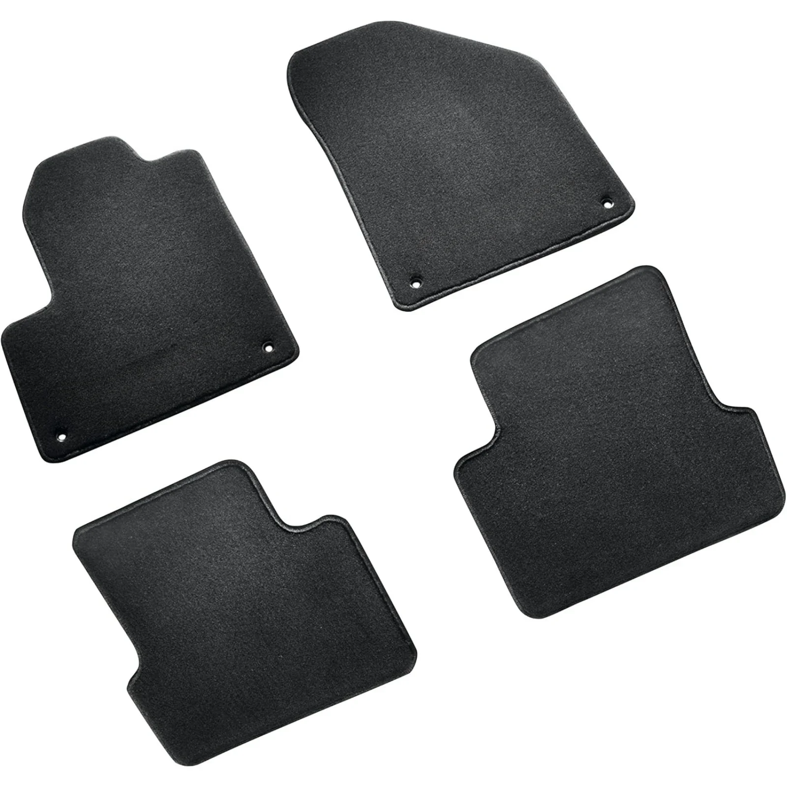 US  82213989 Carpet Floor Mats Premium carpet floor mats, Complete set of four, Black, Jeep brand logo