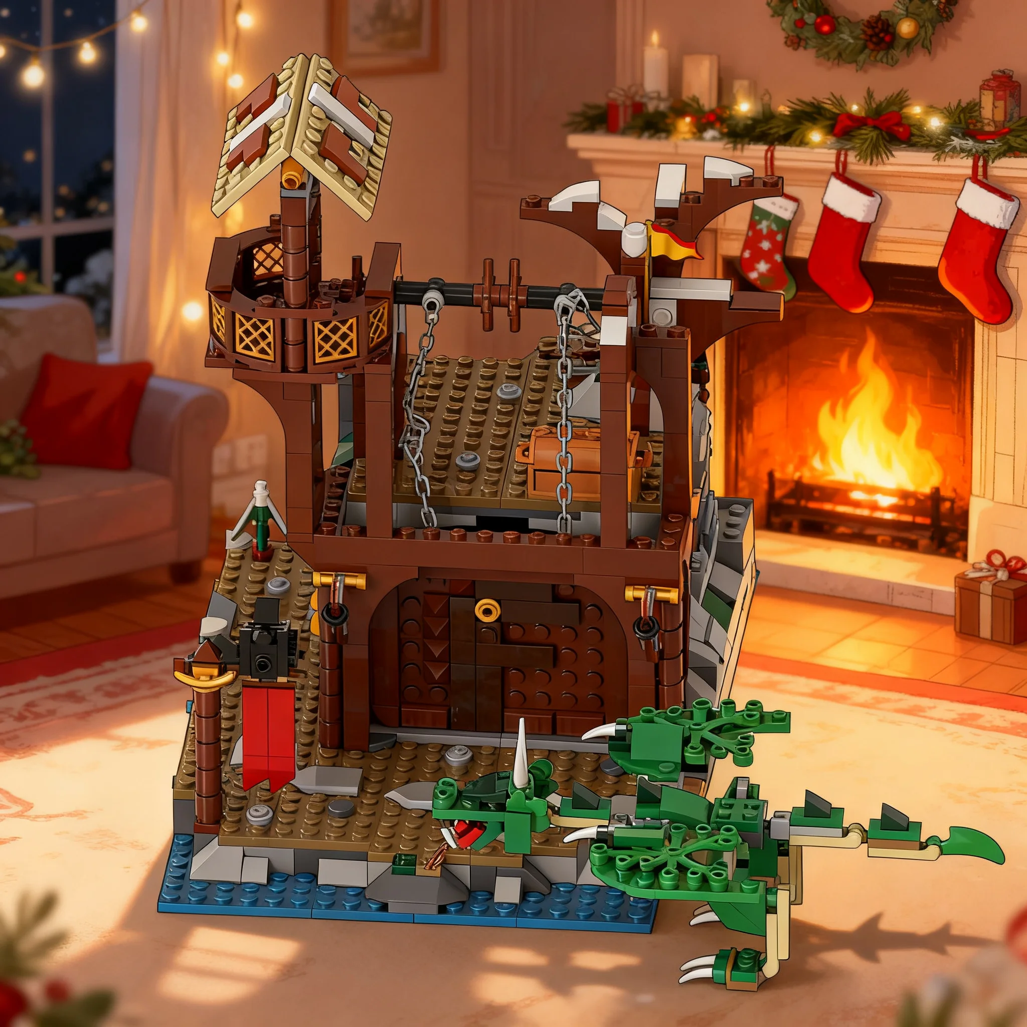 693pcs-moc-dragon-cave-viking-village-vikings-model-building-blocks-construction-toy-christmas-gifts-brick-education-collection