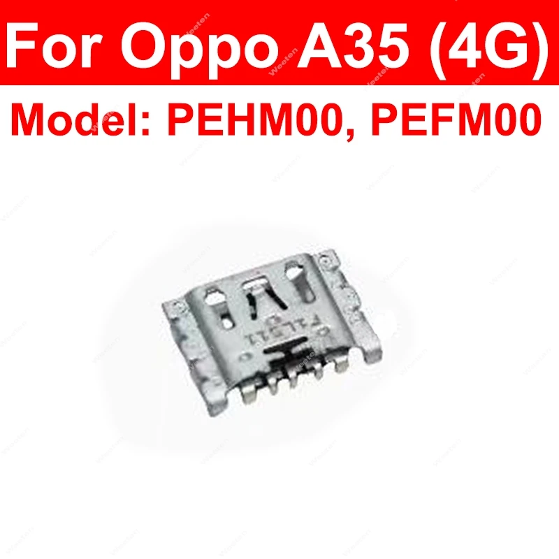 For OPPO A11 A32 A35 A51 A52 A53 A55 A55s A56 A57 A58 A58x 4G 5G USB Charging Dock Micro USB Charger Port Connector Parts