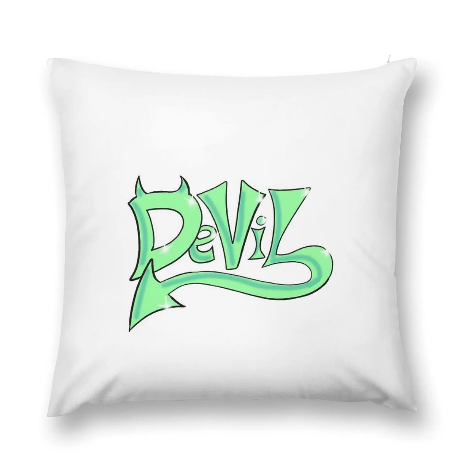 

Green Devil Throw Pillow Christmas Pillows Pillowcases Bed Cushions Room decorating items bed pillows pillow