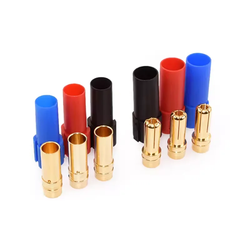 Amass AS150 Male Female Anti Spark Connector 7mm Gold Plated Banana Plug Set for RC Battery ESC Drone Car Boat