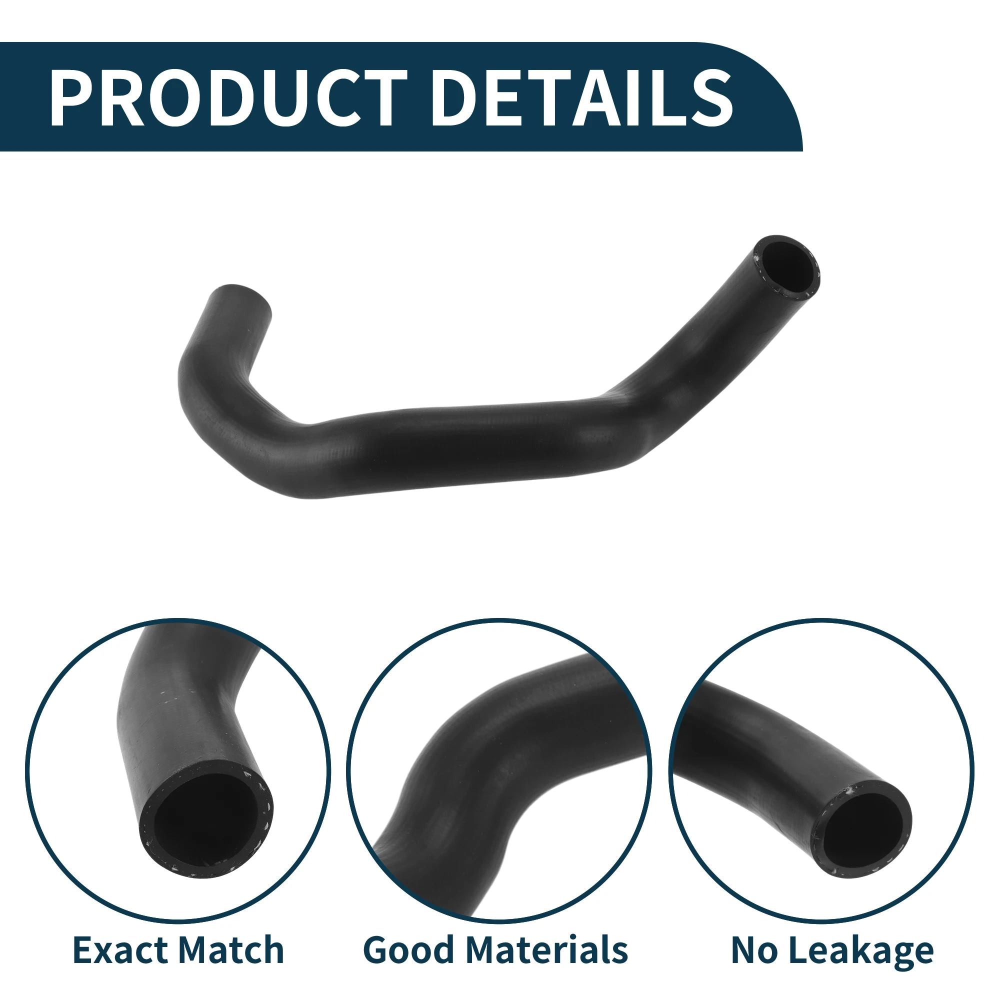 UXCELL خرطوم المبرد سخان أنبوب مخرج لتويوتا كامري 2012-2015 رقم 165720V100 المطاط السفلي الأسود