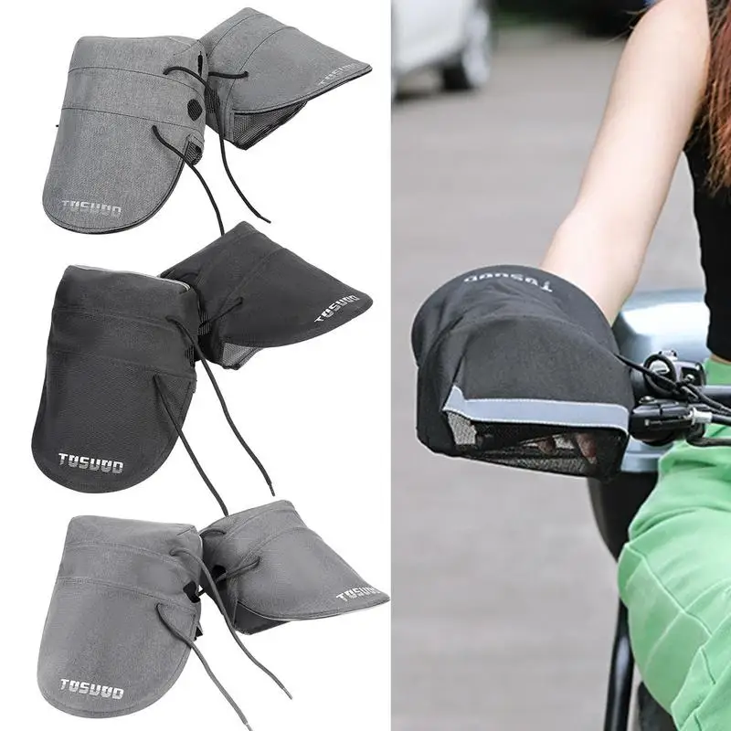 

Motorcycle Gloves Summer Handlebar Battery Sunshade Windproof Waterproof Motorcycle Handlebar Mitts Hand Warmer Summer Riding