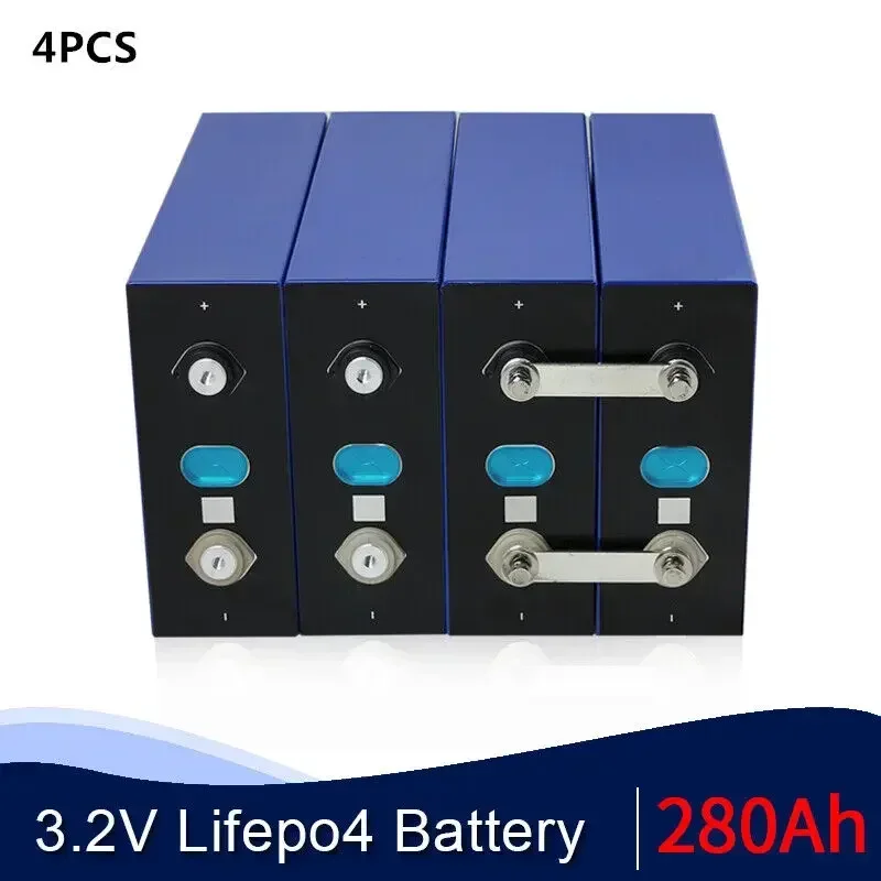 

(4PCS) 3.2V 280AH battery LiFePO4 lithium iron phosphate large capacity suitable for RV EVs-