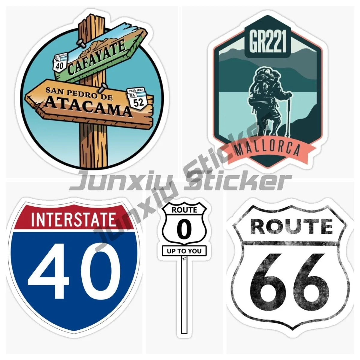

ARGENTINA MALLORCA ROUTE UP TO YOU Car Stickers Occlusion Scratch Cute Decals Car Accessories Trunk Laptop Decor Decals
