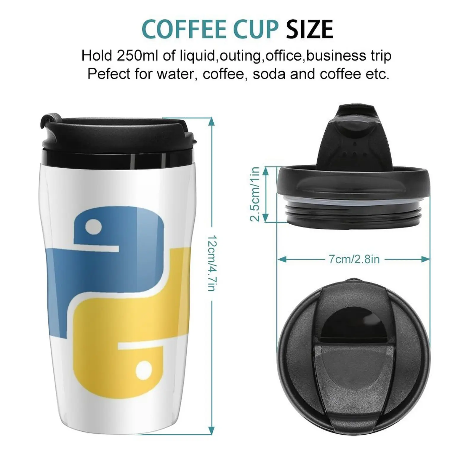 New Python logo Travel Coffee Mug Butterfly Cup Coffee Cup Espresso Coffee And Tea