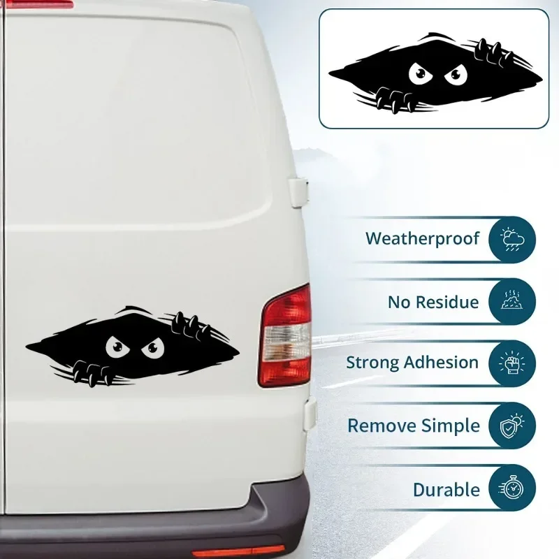 Car Stickers Funny Peep Monster Car Body Dents Scratches Cover Vinyl  Film Decoration Stickers Auto Styling Decals