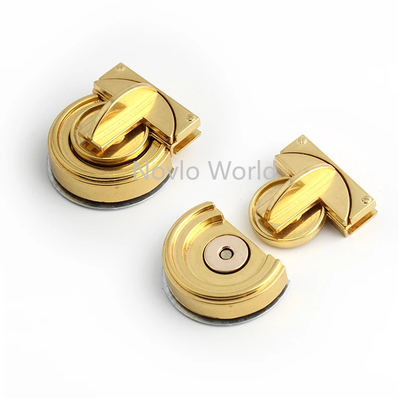 2-10set di serrature magnetiche in metallo a forma quadrata per borse tracolla cintura borsa lucchetto fibbie Decorative accessori