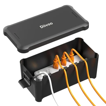 Diivoo 정원용 방수 전기 박스, 외부 케이블 연결 소켓 인클로저, 야외 익스텐션 코드 연결 박스