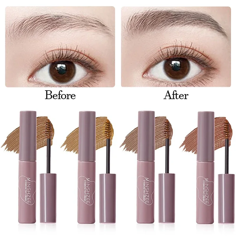 4色展開 防水 長持ち コーヒーブラウン 眉ティント ジェル ペイント 眉ティント メイクアップツール 眉エンハンサークリーム