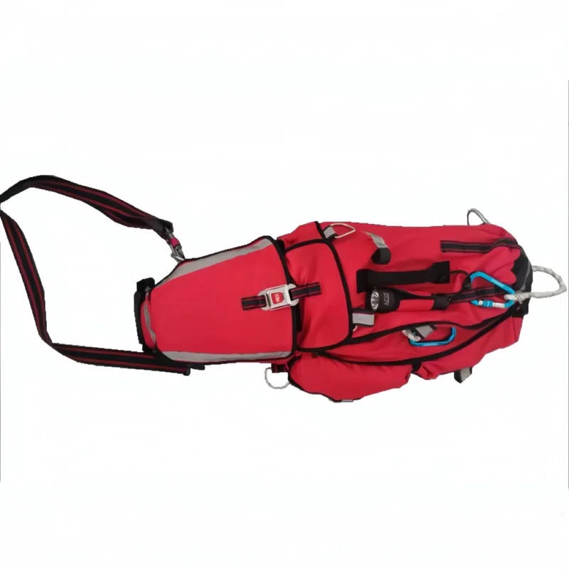 

Large capacity red fire resistant multi-functional emergency gas supply bag for firemen