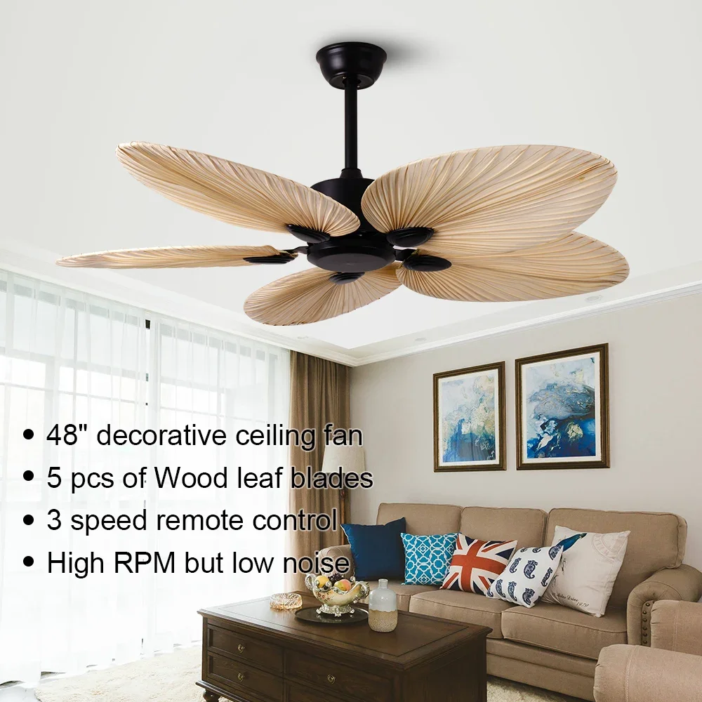 Wood Grain Ceiling Fan 52