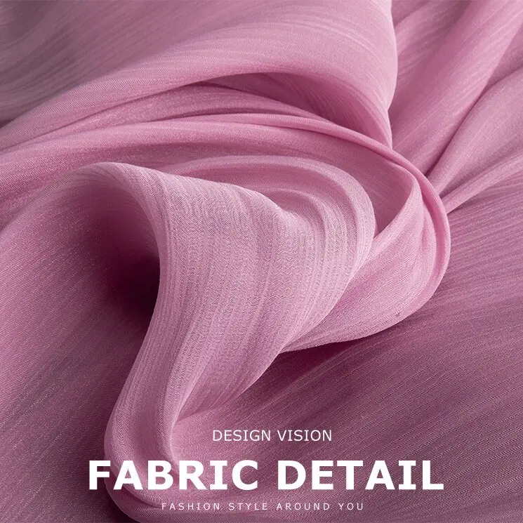 

62 цвета блестящей шелковистой жатой ткани из жоржета для платьев, с эффектом крепа и органзы, мягкая, струящаяся, для пошива одежды