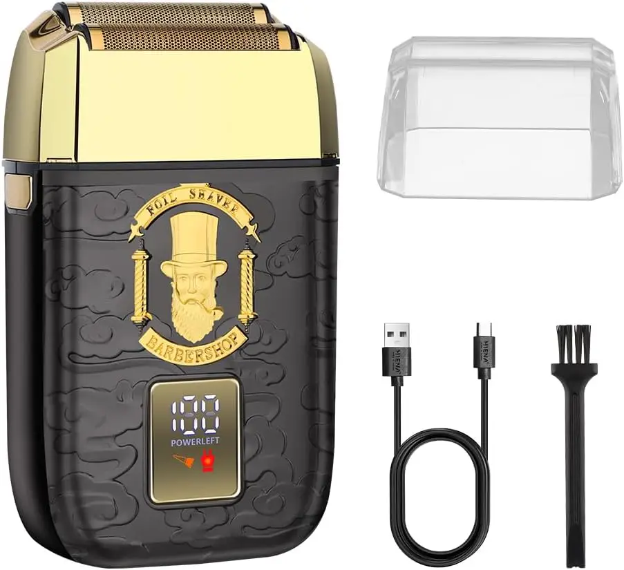 2026 New Upgrade Cordless Foil Shaver For Men, Professional Electric Razor, Bald Head Precision Trimmer, Double Foil T