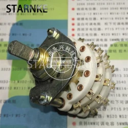 1PCS Medium Ceramic Band Switch 6W3D Rotary Switch Selector Band 3 Pole 6 Position New Turn 5 Times