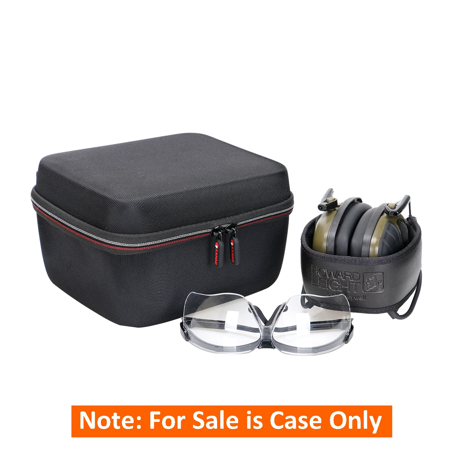 LTGEM EVA Hard Case for Howard Leight by Honeywell Impact Sport Shooter Earmuff Eyewear Glasses Protective Carrying Storage Bag