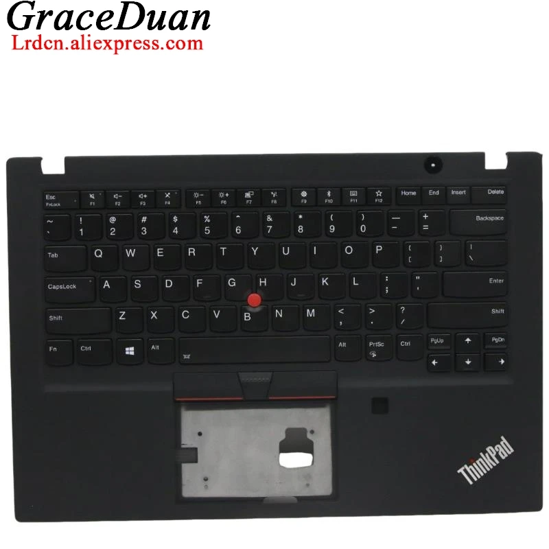 US English Black Keyboard Upper Case Palmrest Shell Cover For Lenovo Thinkpad T490s T495s 02HM316 02HM280 5M11A08626 5M10V16645