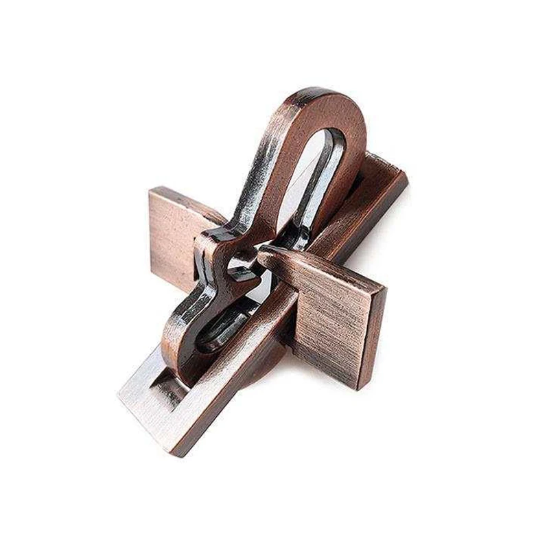 Classic IQ YangQin Lock Metal Brain Teaser Magic Baffling Unlock Interlocking Puzzle Toys For Kids Teens Educational Gifts