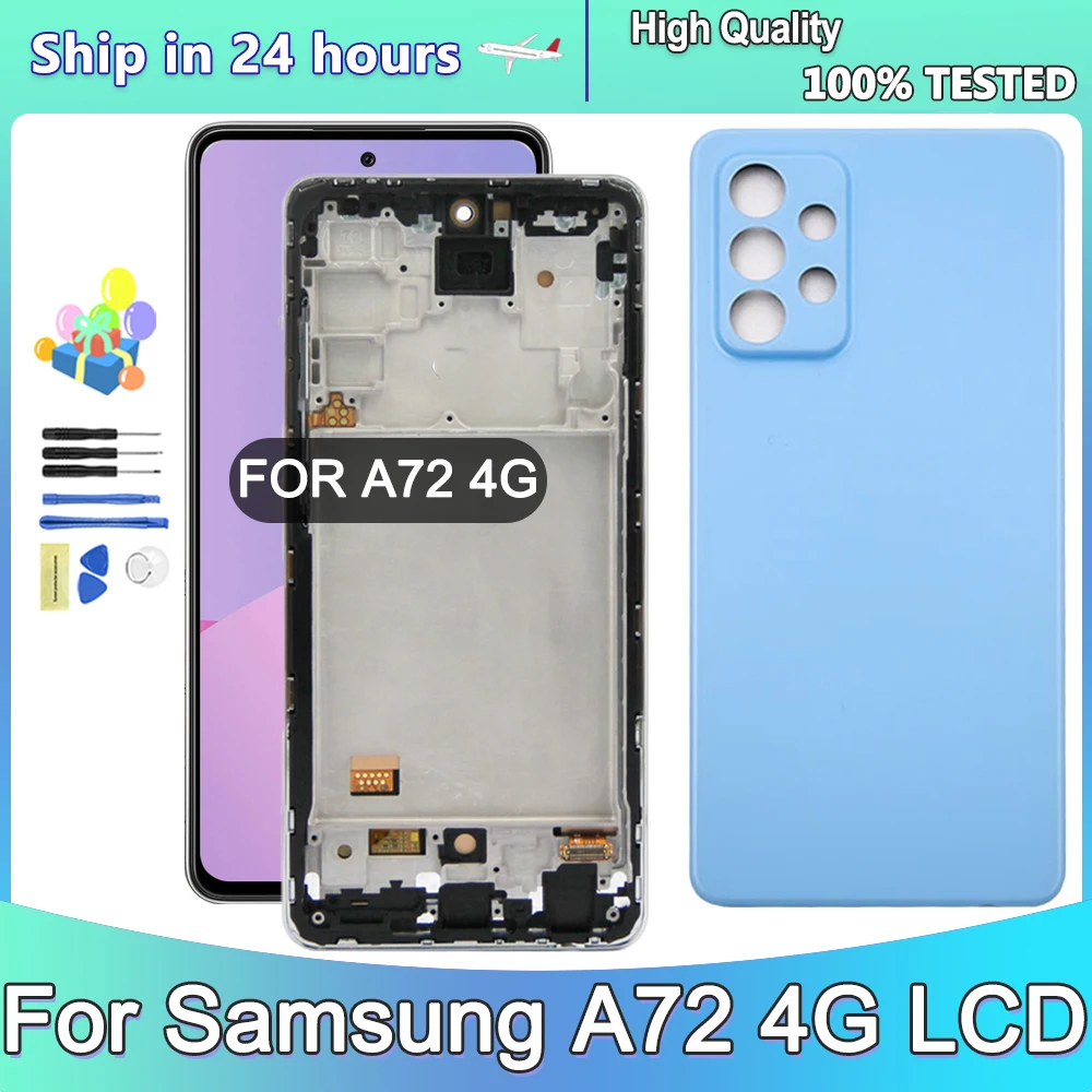 TFT For Samsung Galaxy A72 4G SM-A725F A725M LCD Display Touch Screen Digitizer Assembly Repair Parts