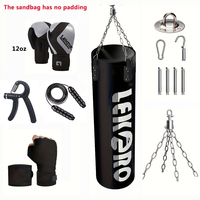 Heavy Duty Hanging Punching Bag (Unfilled) for Boxing, MMA, Kickboxing - Training Punching Bag with Gloves - Gift for Boxing Lov
