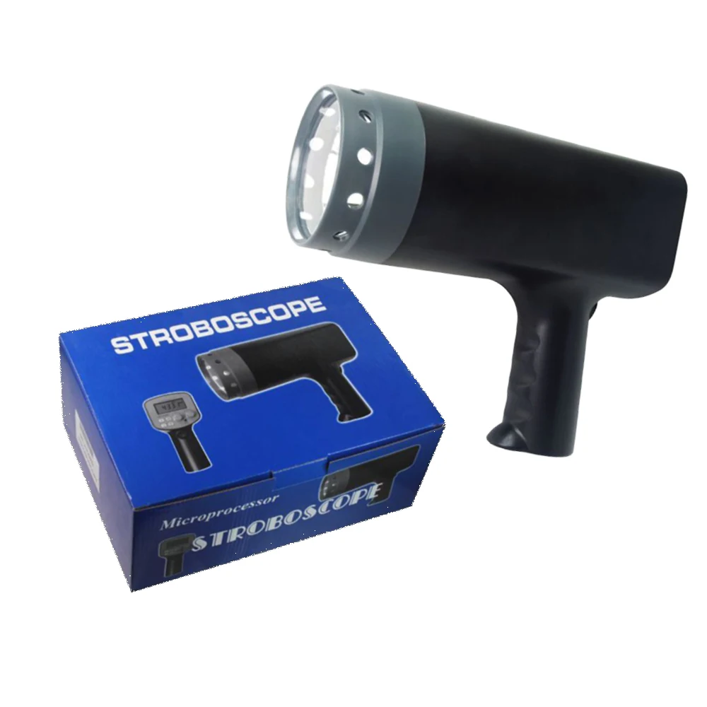 Digital Strobe Tester DT-2350PB Handheld Stroboscope 50-40000FPM Non-Contact LED Flash Strobe Tachometer Motor Motor Tachometer