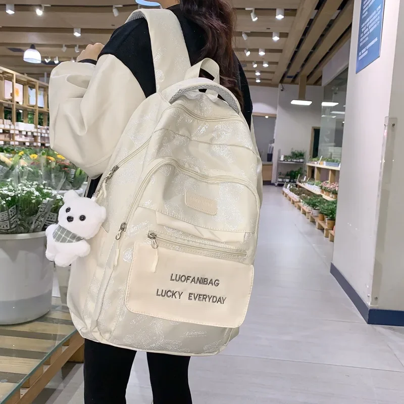 Japanese Academy Style Backpack for Women Instagram Style Cute and Casual High School Student Backpack Large Capacity Backpack